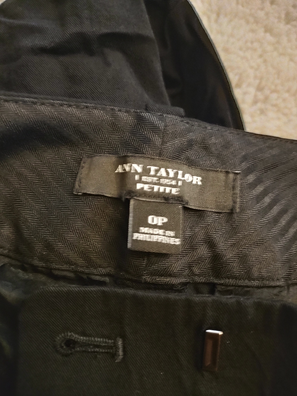 Ann Taylor Black Wide-Leg Dress Pants - Picture 4 of 10